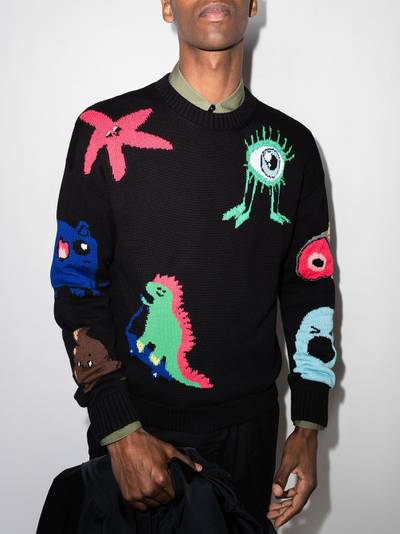 DSQUARED2 intarsia motif logo jumper outlook