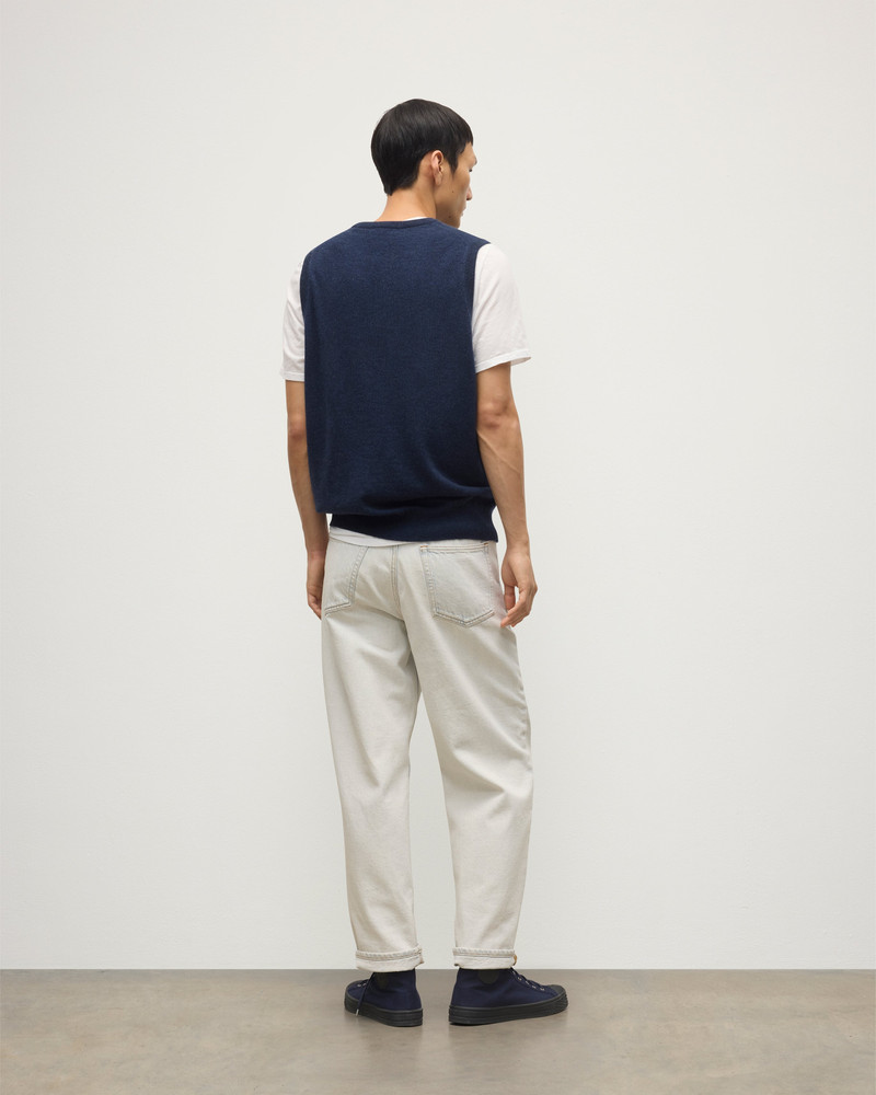 Lennox Navy Cashmere Sleeveless Tank 5