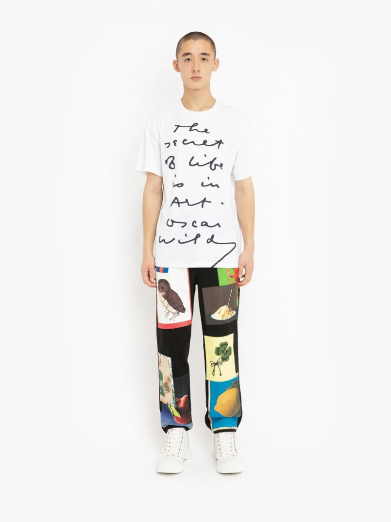 JW Anderson OSCAR WILDE CAPSULE: QUOTE RELAXED FIT T-SHIRT outlook