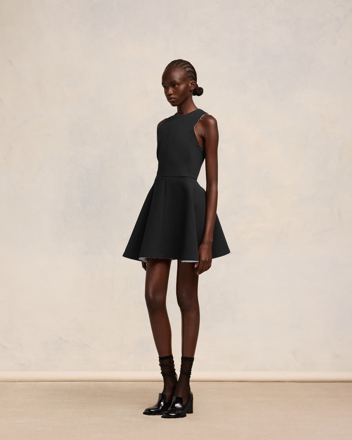 AMI PARIS｜MIDI FLARE DRESS FDR217.WV0045 AMI Paris MIDI FLARE DRESS | REVERSIBLE