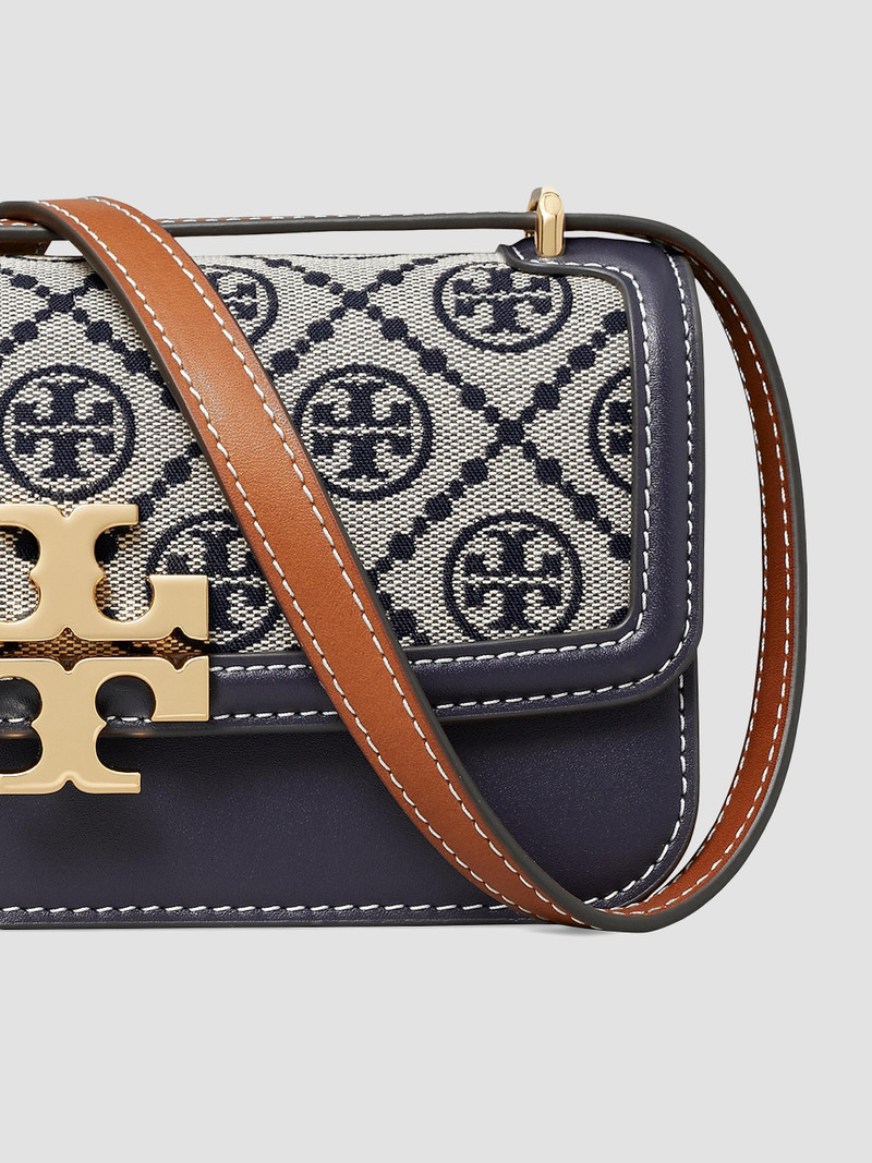 Women's Small Eleanor T Monogram Shoulder Bag - Tory Navy 5