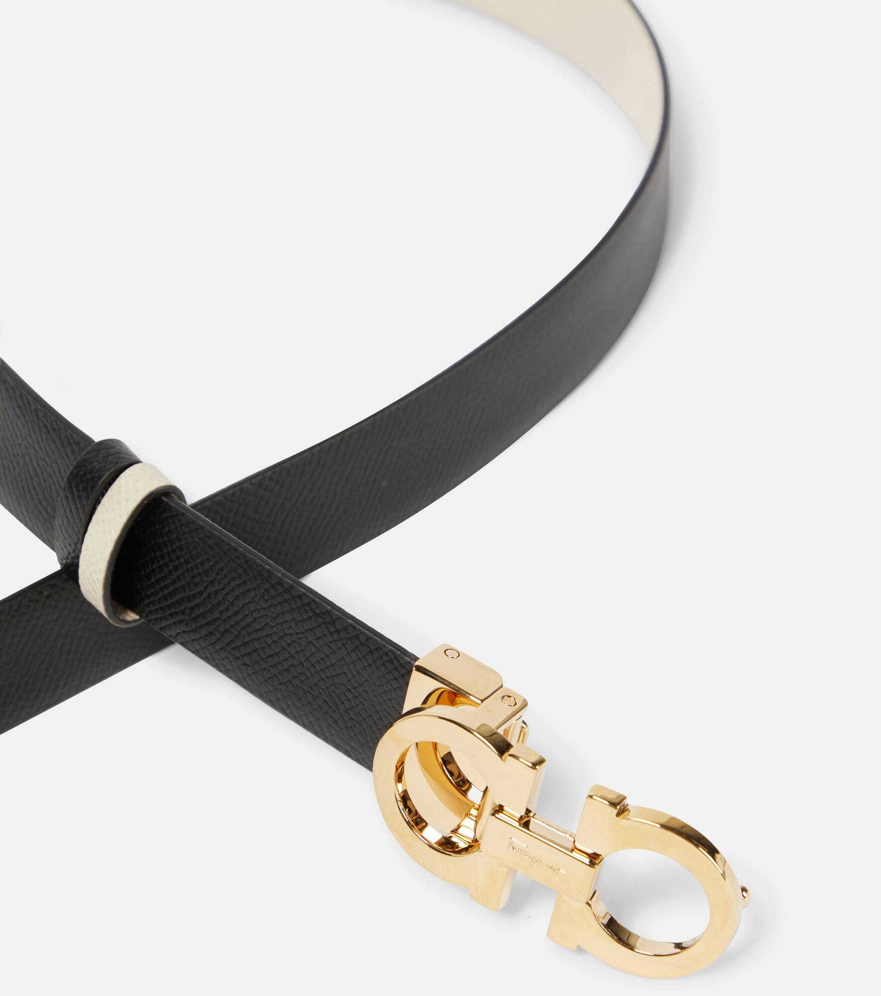 Gancini reversible leather belt - 3