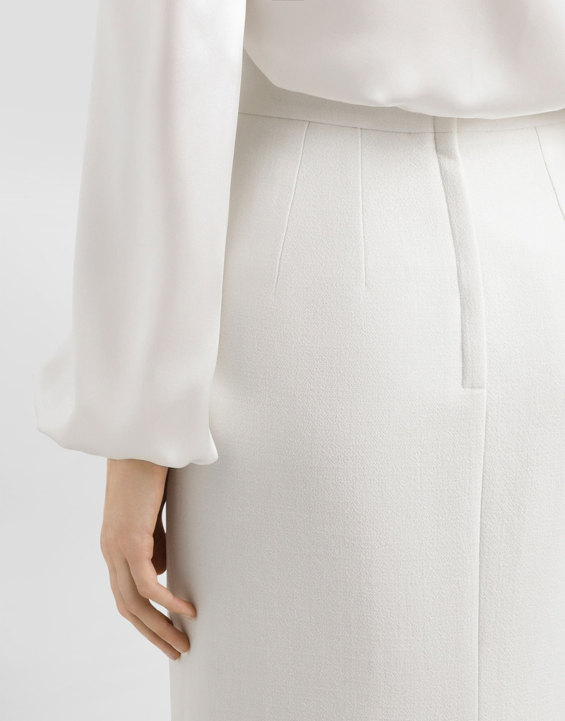 Skirt in double crêpe 5