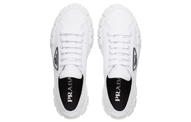 (WMNS) PRADA Double Wheel Re-nylon Gabardine Sneakers 'White' 1E260M_3LFX_F0009_F_050 - 4
