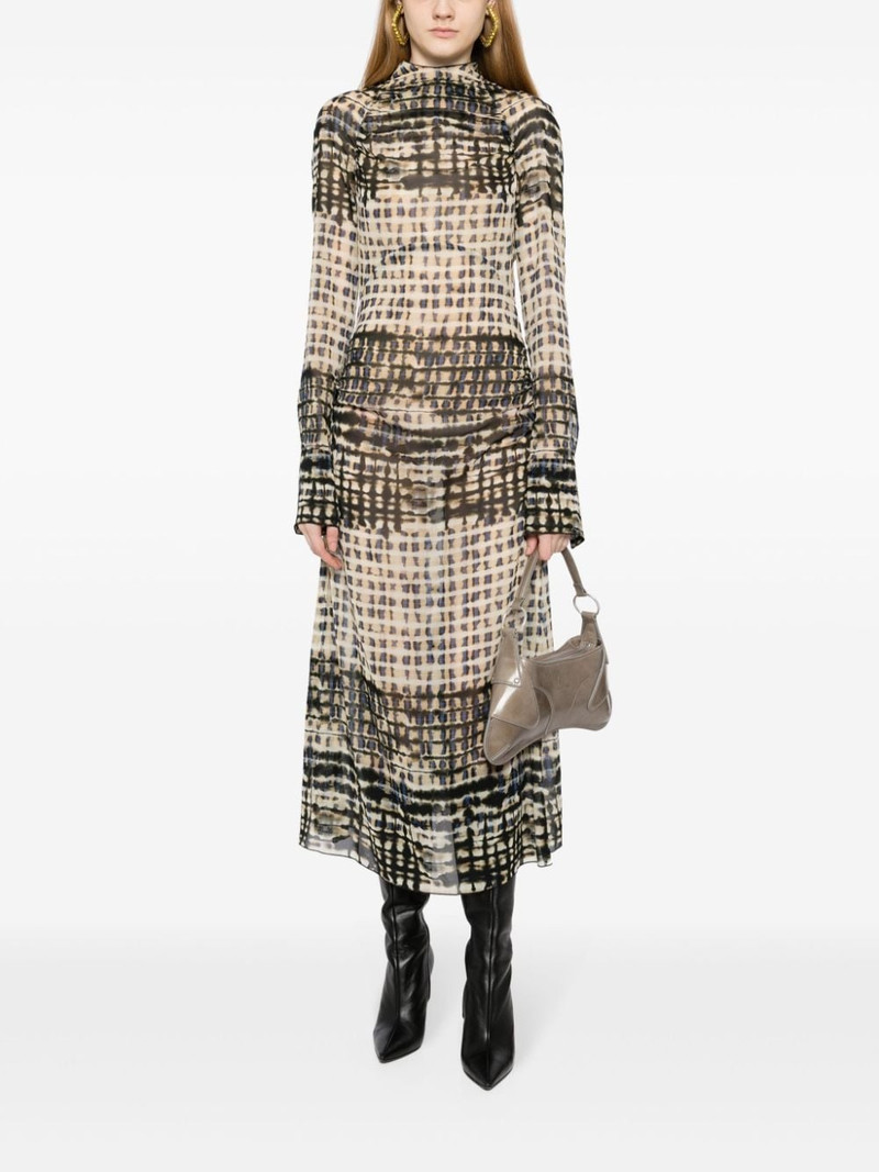 KNWLS Serpent ruched silk dress outlook