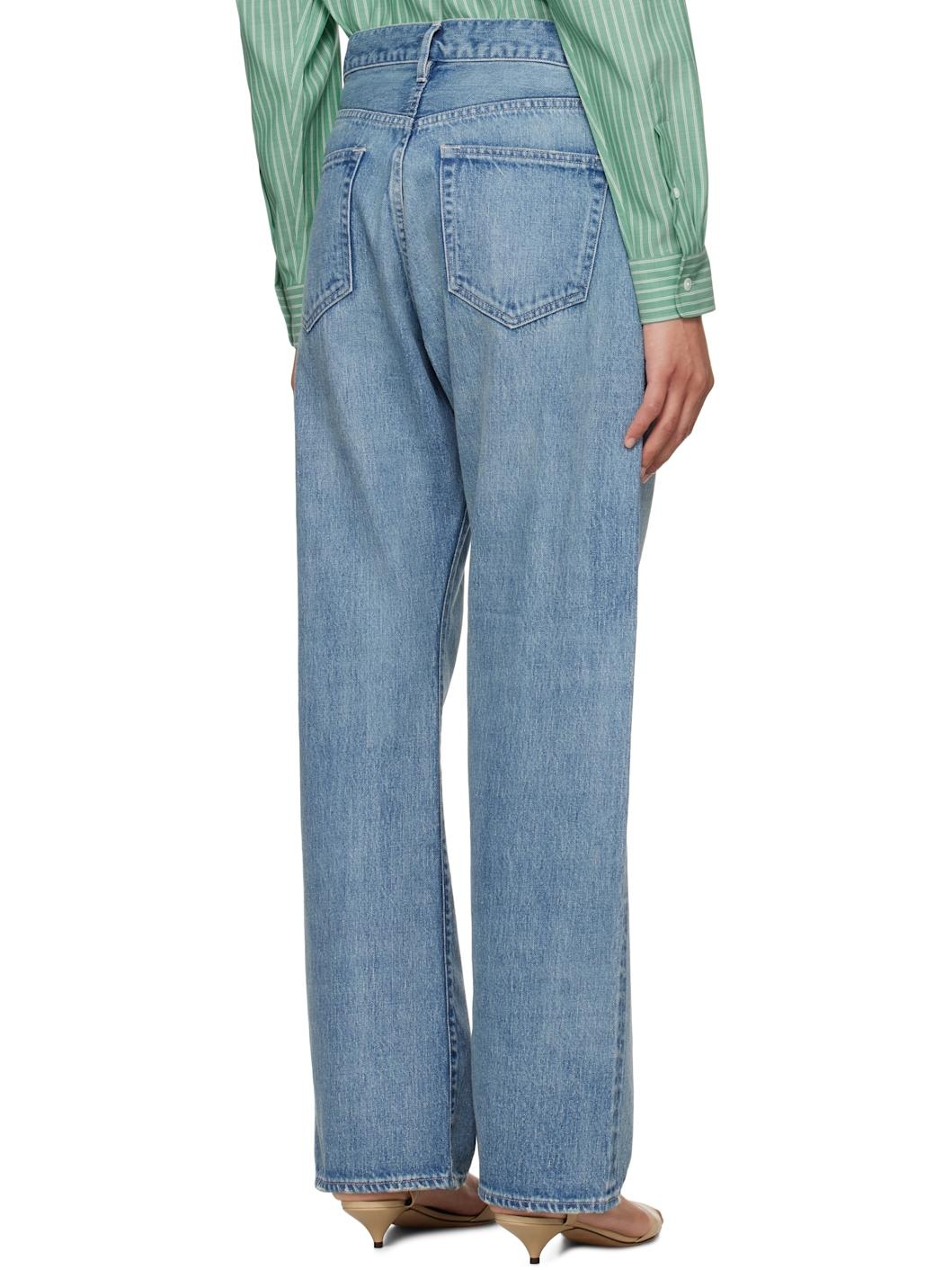 Blue Selvedge Faded Light Jeans - 3