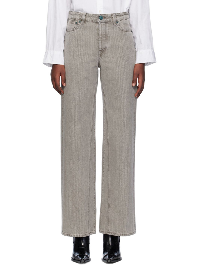 Gray Treble Cut Jeans 1