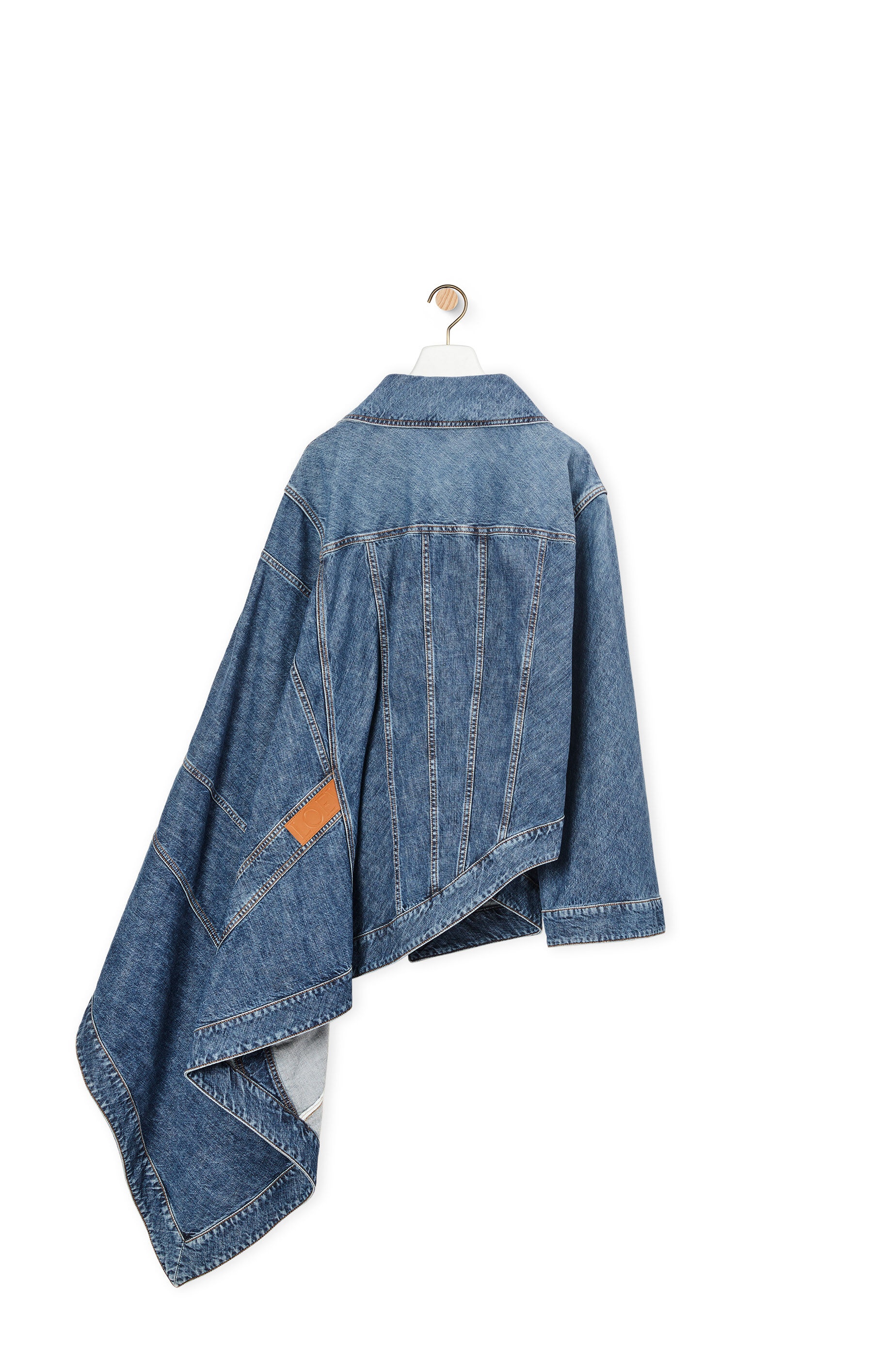 Asymmetric jacket in denim - 2
