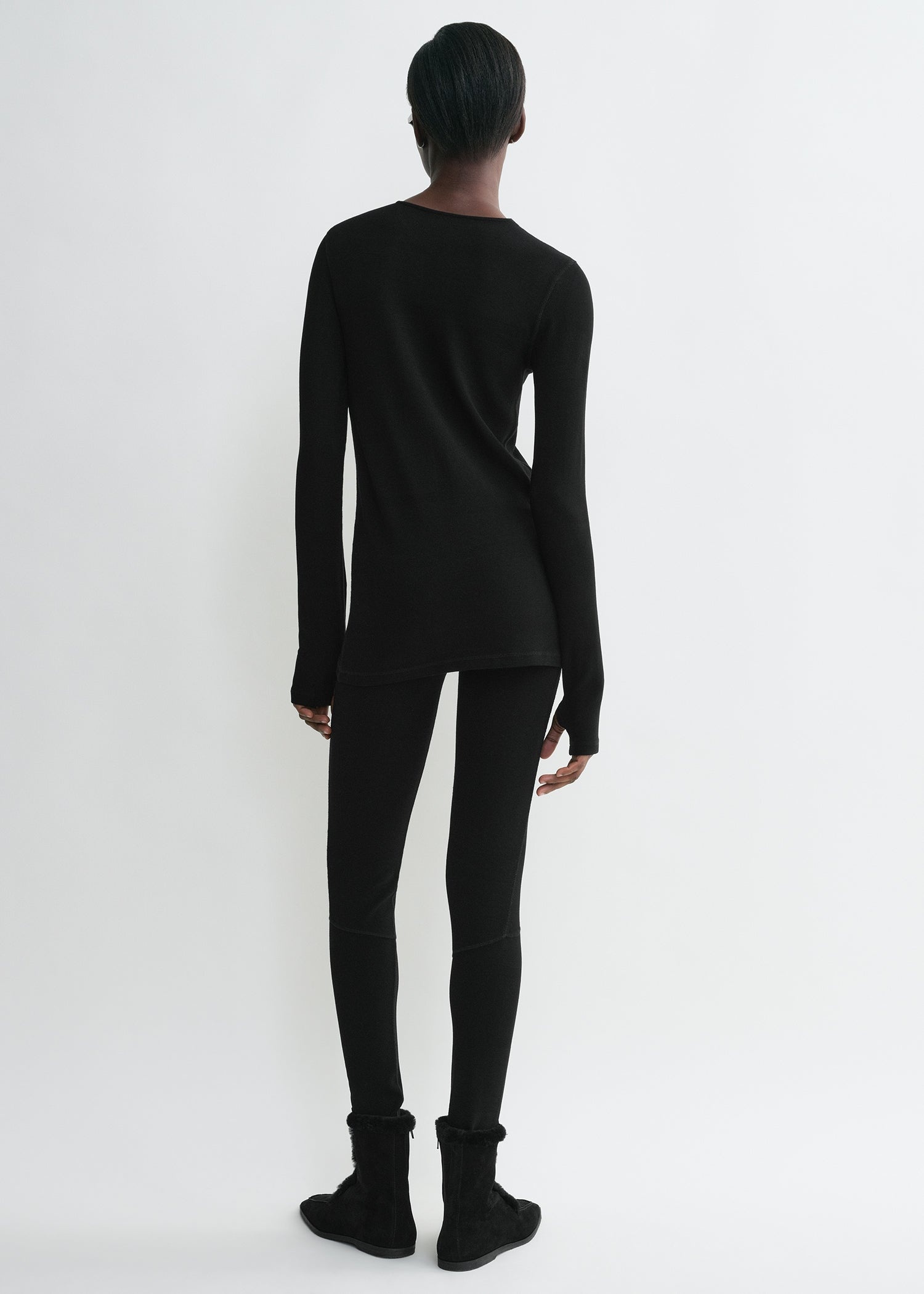 Monogram knit top black - 4