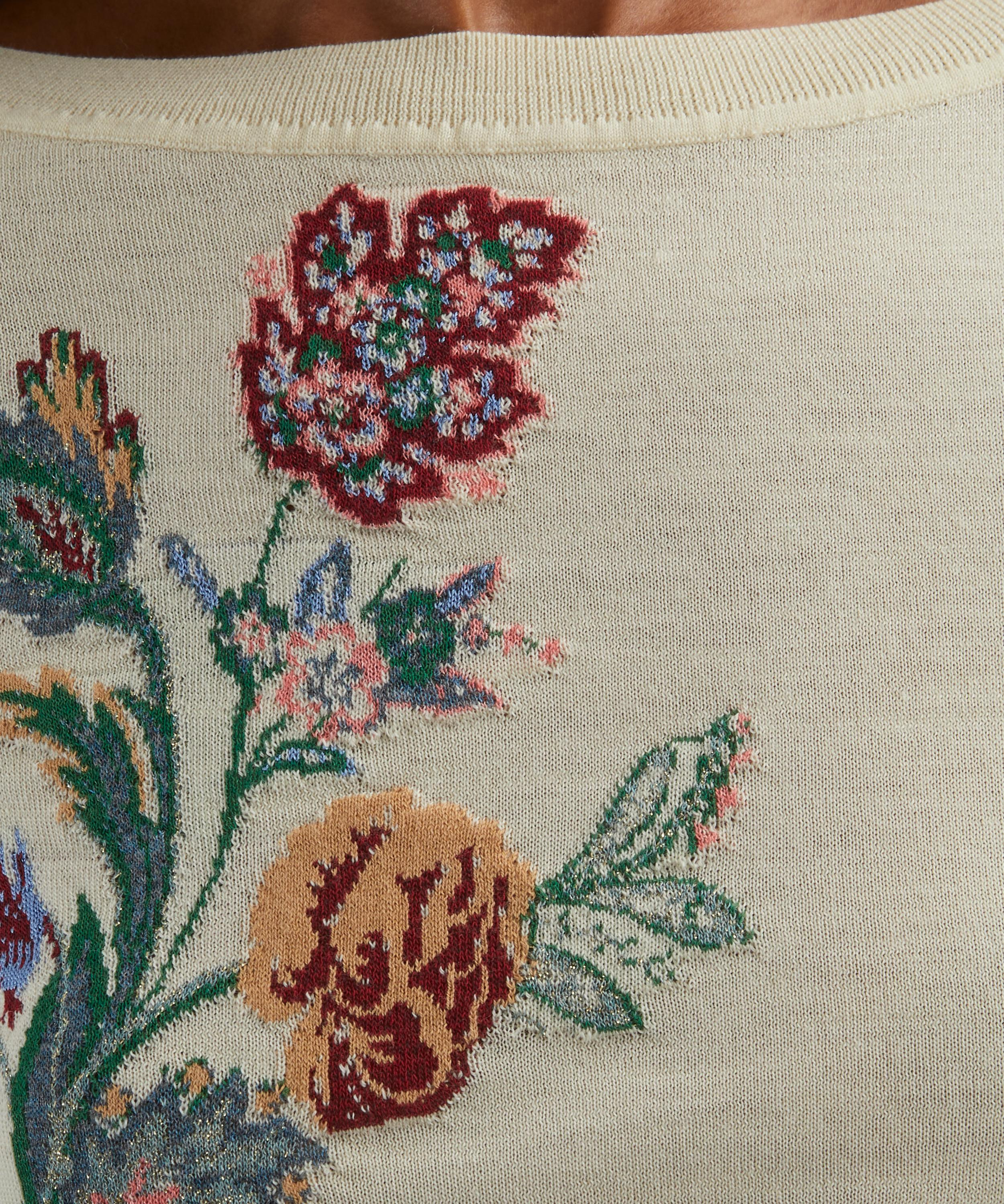 Floral Wool-Blend Jacquard Jumper - 5