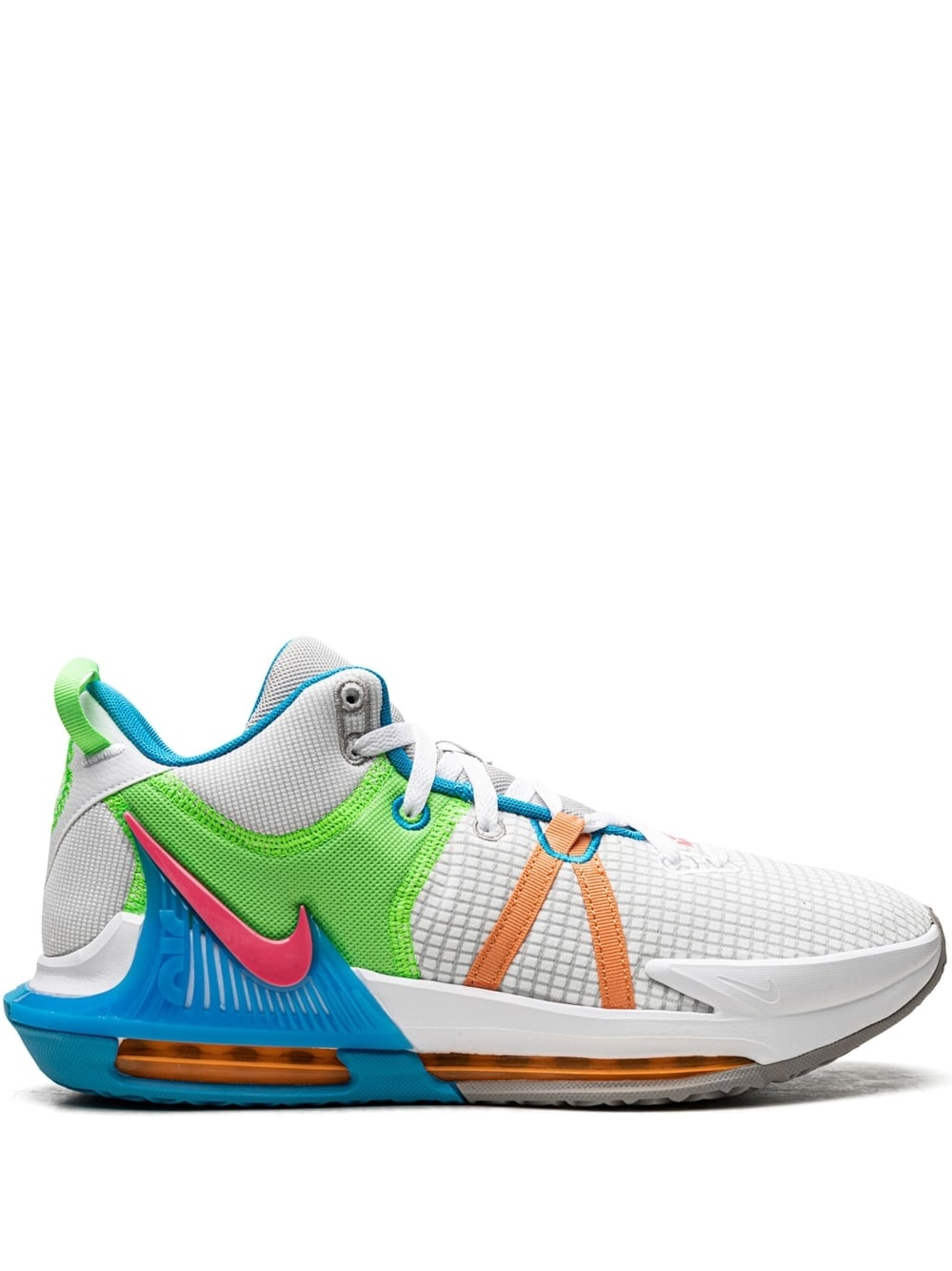 Lebron Witness VII "Grey Fog/Cobblestone/Laser Blue/Hyper Pink" sneakers - 1