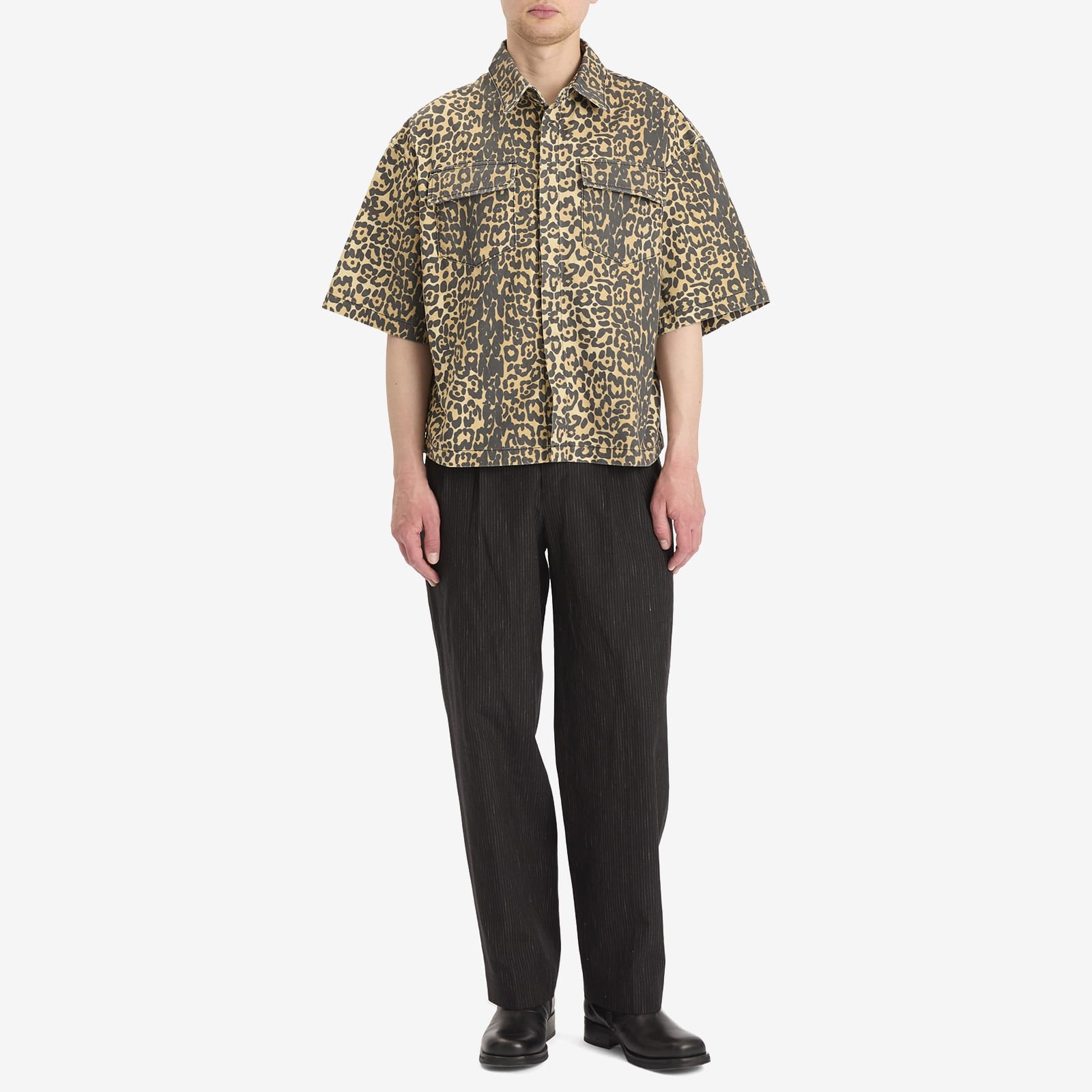 Rhude Leopard Short Sleeve Shirt - 4