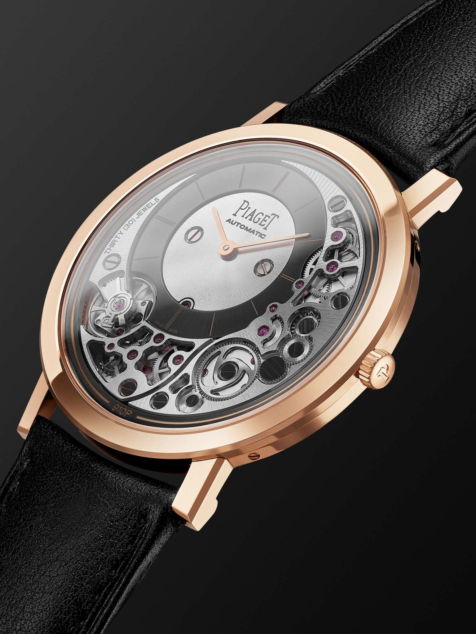 Altiplano Ultimate Automatic 41mm 18-Karat Rose Gold and Leather Watch, Ref. No. G0B43120 - 4