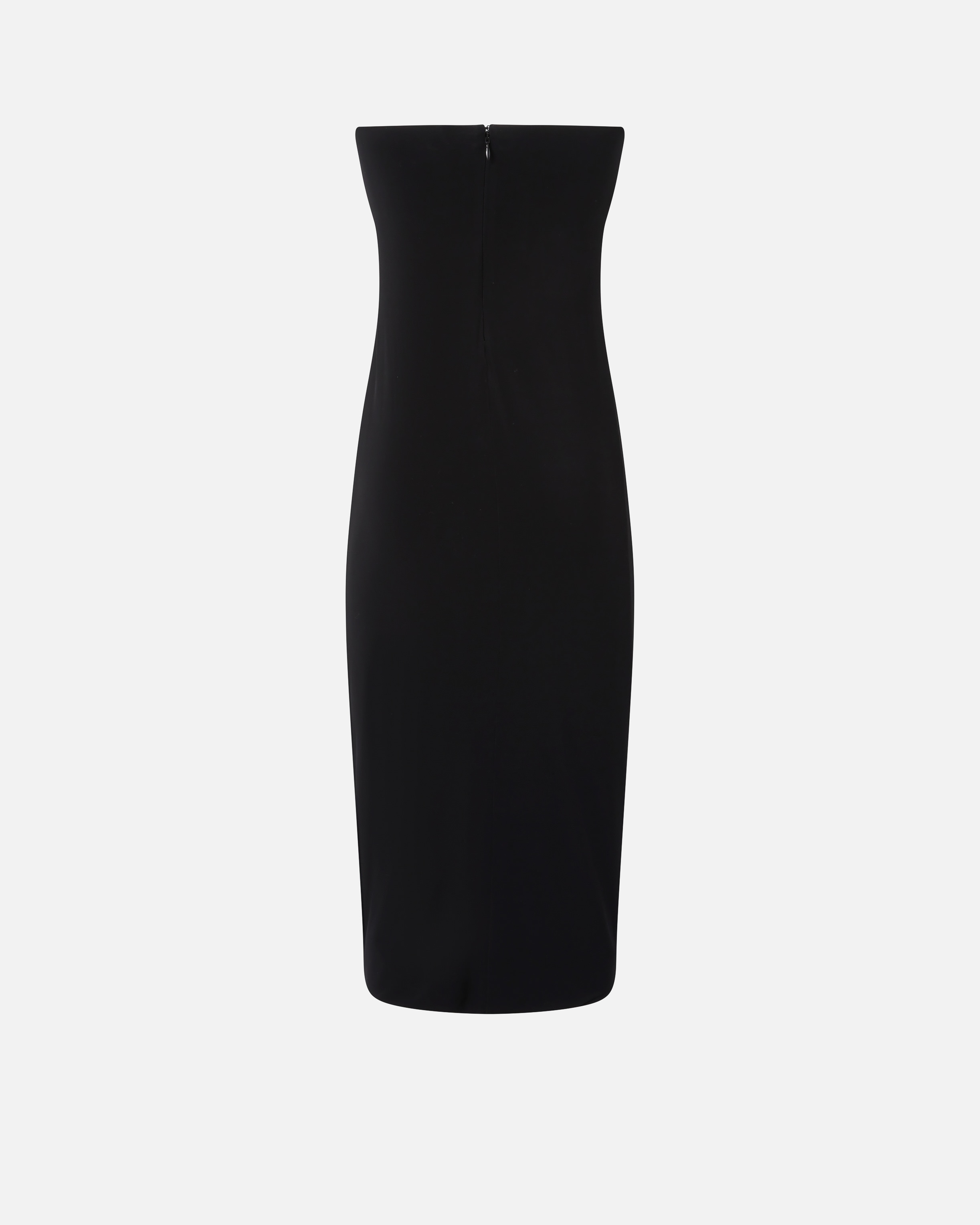 EVENING MIDI DRESS WITH CONTOURED NECKLINE - 6