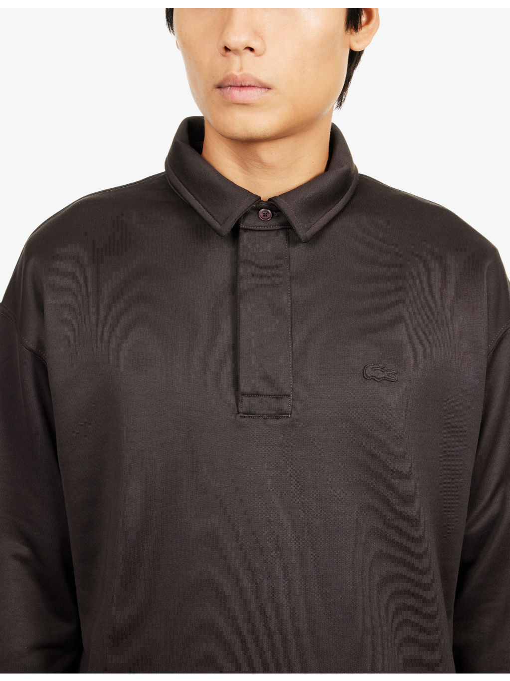 Loose-Fit Fleece Cotton-Blend Polo Shirt - 5
