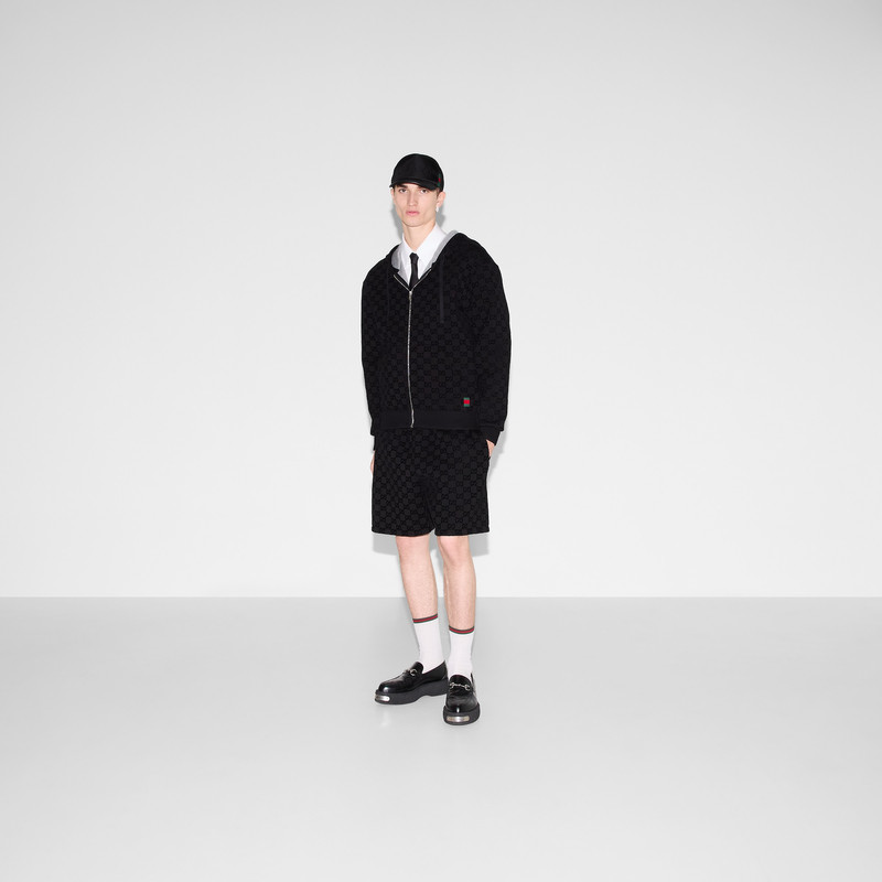 GUCCI Printed jersey zip sweatshirt outlook