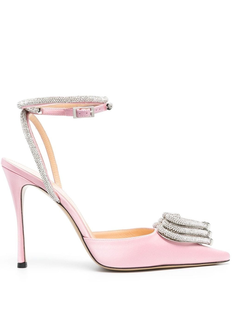 Triple Heart crystal-embellished pumps 1