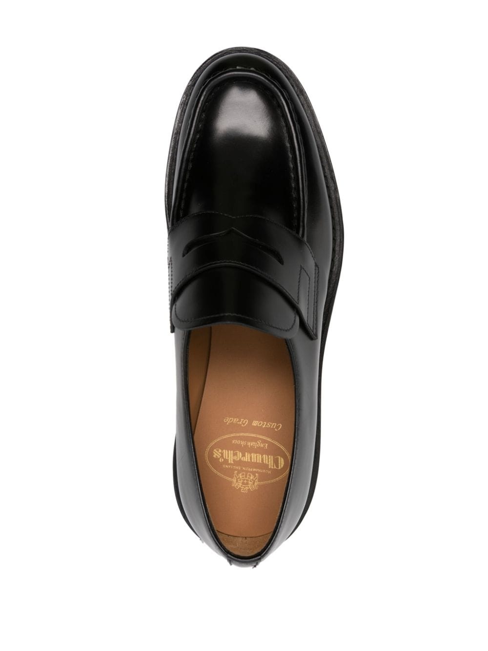 leather penny loafers - 4