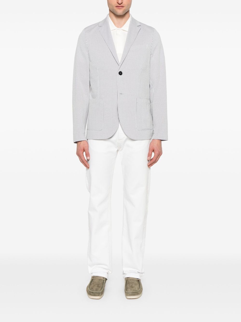 seersucker blazer - 2