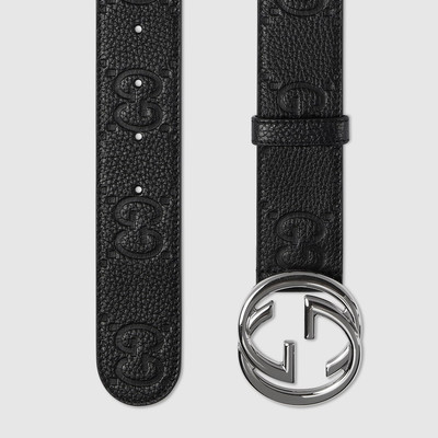 GUCCI Wide belt with Interlocking G buckle outlook