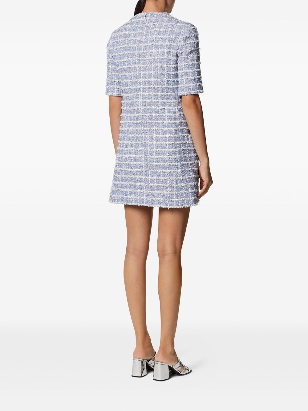 tweed A-line mini dress - 3