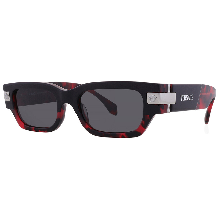 Versace Dark Grey Rectangular Men's Sunglasses VE4465 545787 53 - 2