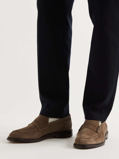 Tricker's Adam Suede Penny Loafers outlook