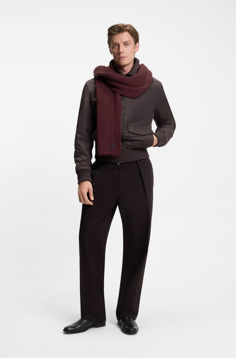 BOSS BECKHAM X BOSS SCARF IN VIRGIN WOOL AND CASHMERE outlook
