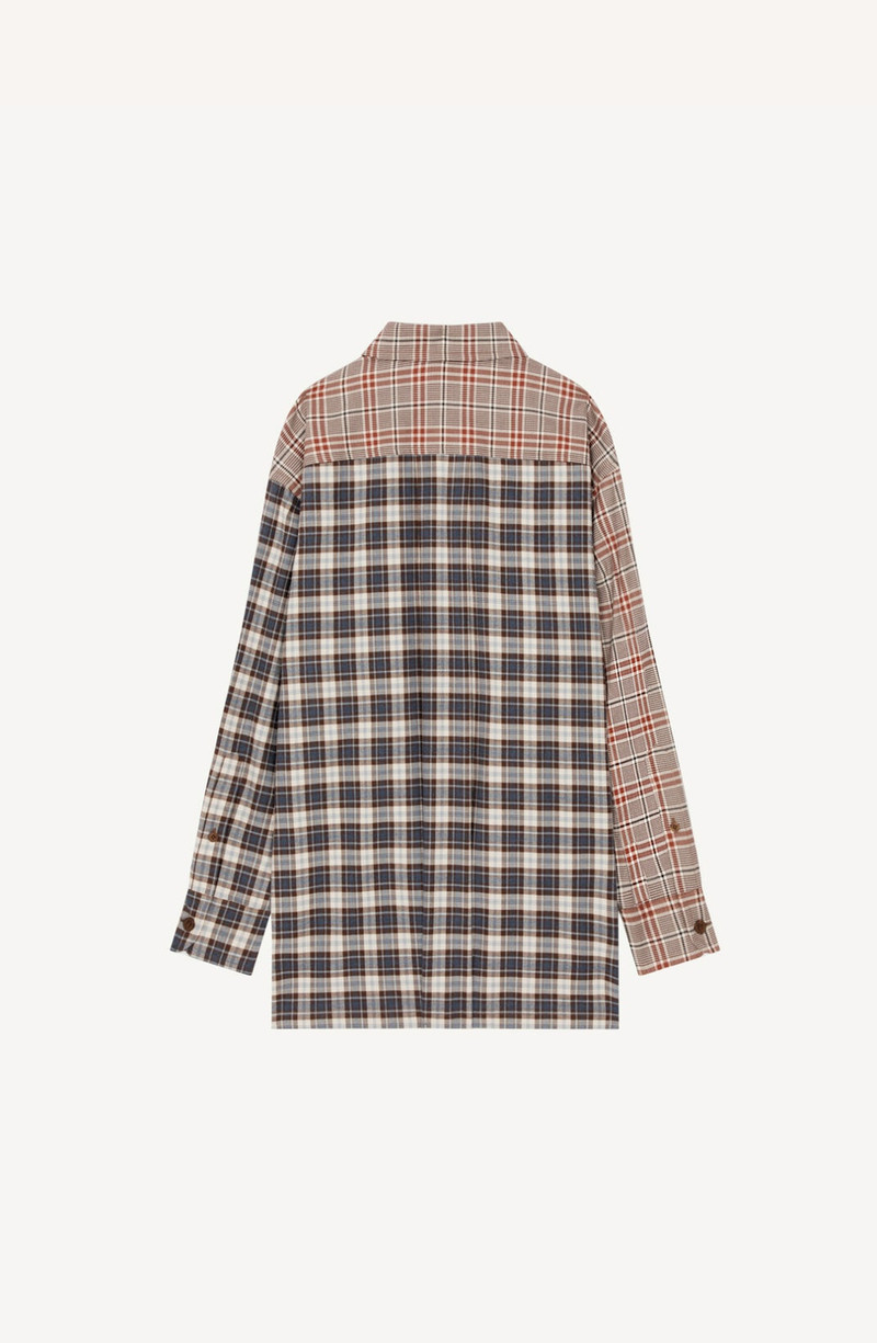 KENZO Checked oversized shirt outlook