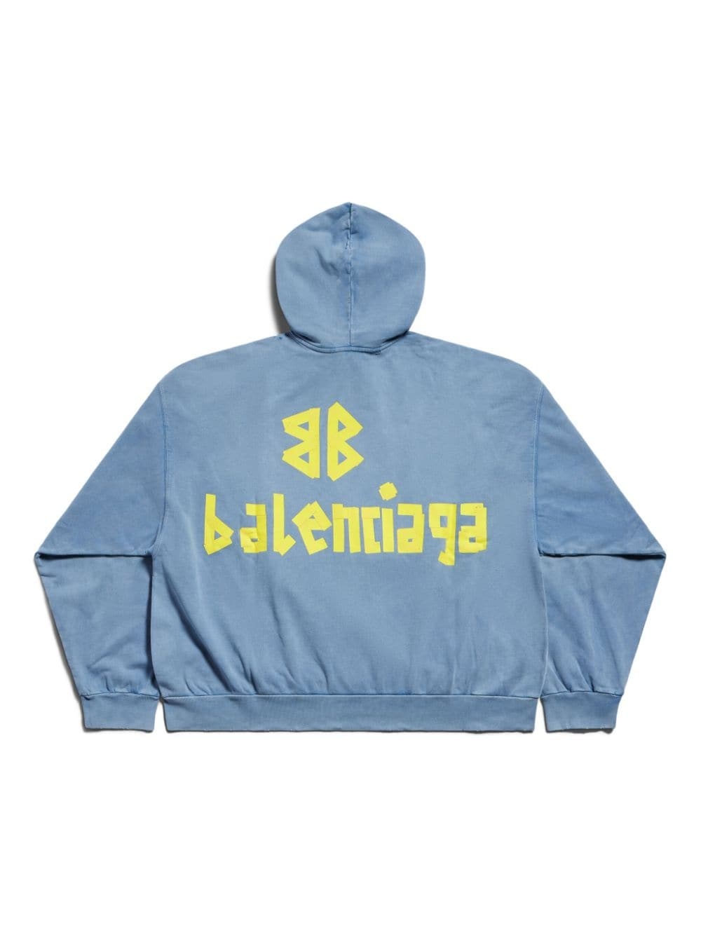 logo-print cotton hoodie - 2