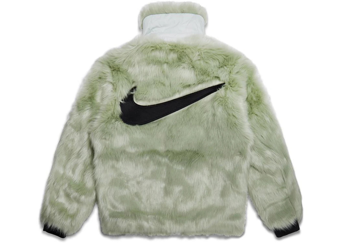 Nike x Ambush Women's Reversible Faux Fur Coat Jade Horizon/Black - 2