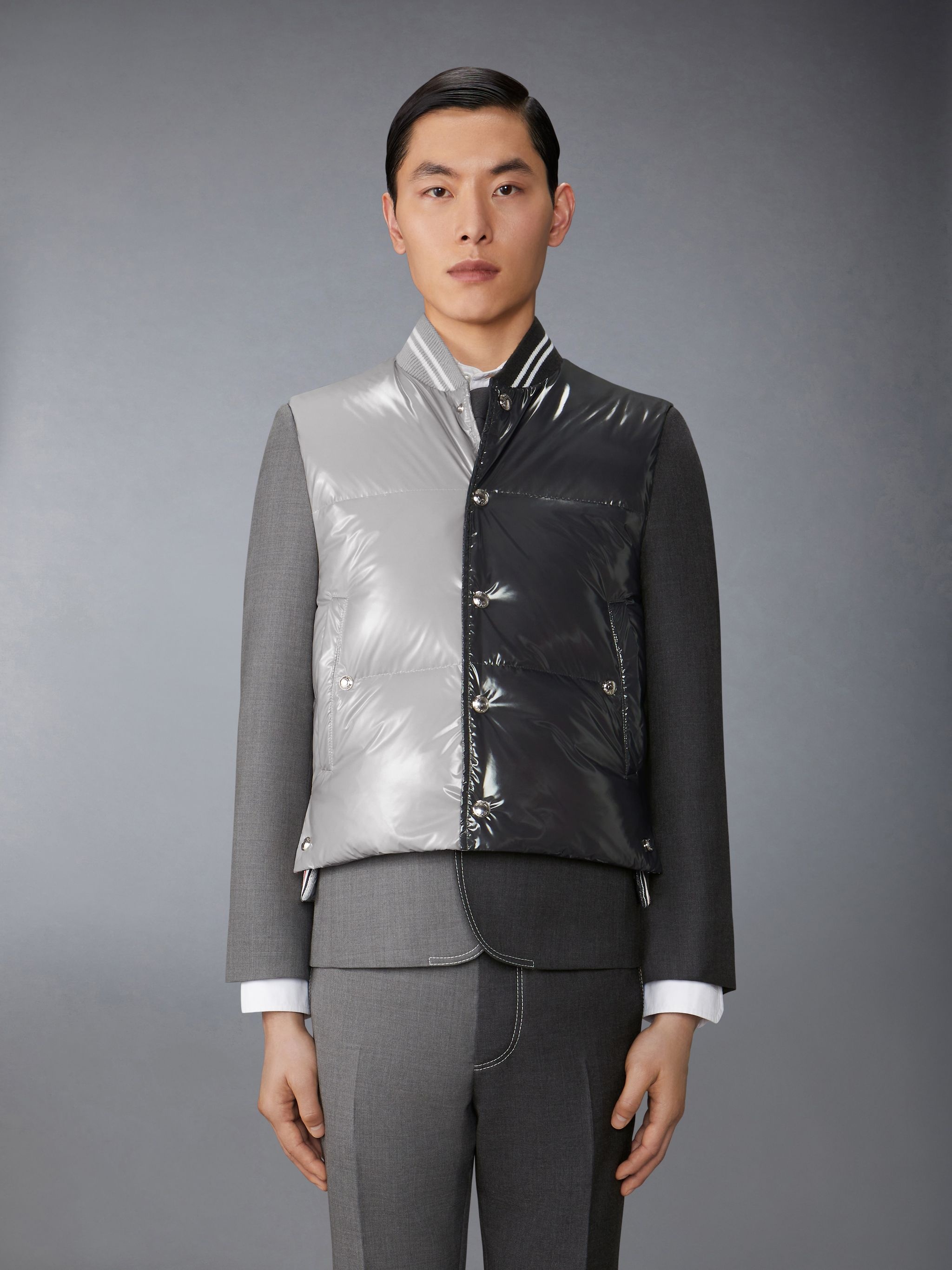 Funmix Glossy Tech Down Fill Vest - 1