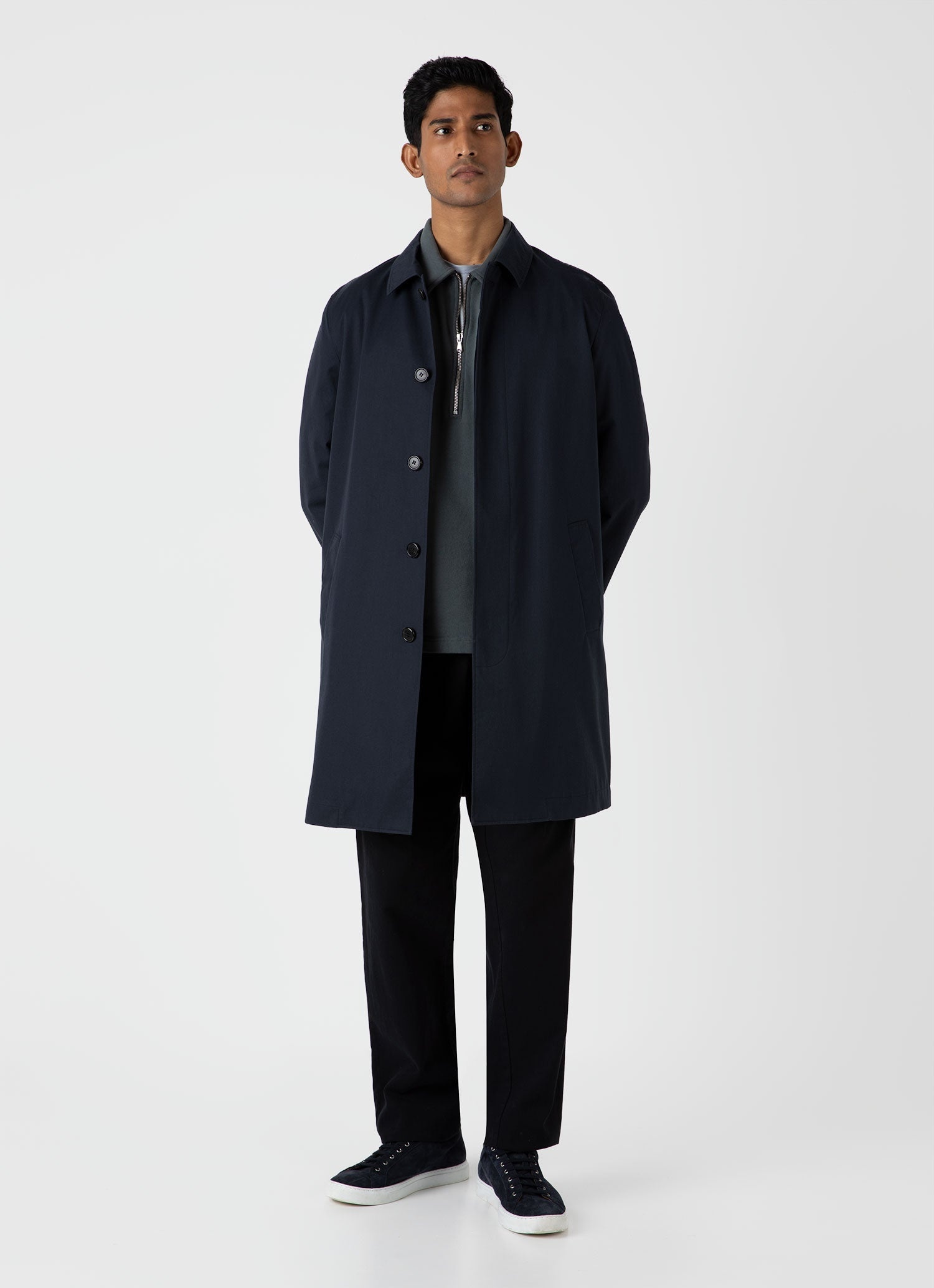 Zip Polo Loopback Sweatshirt - 3