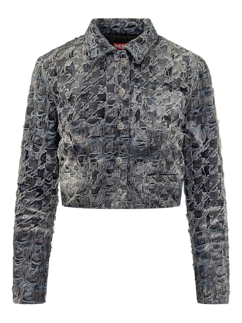 frayed denim jacket 1