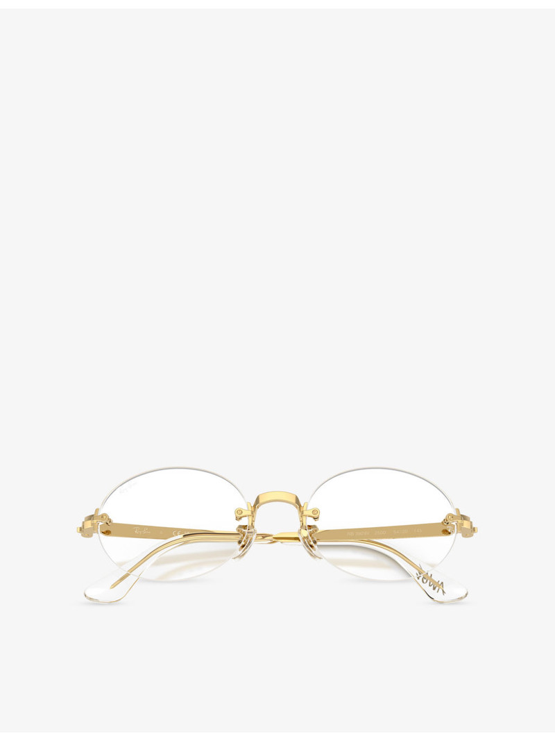 Ray-Ban x A$AP Rocky RB3929V Arista Oval-Frame Metal Eyeglasses 3