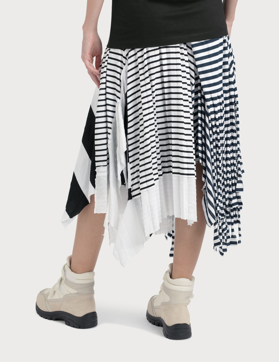 STRIPE JERSEY SKIRT - 3