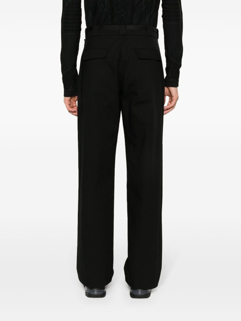 embroidered-logo straight-leg trousers 4
