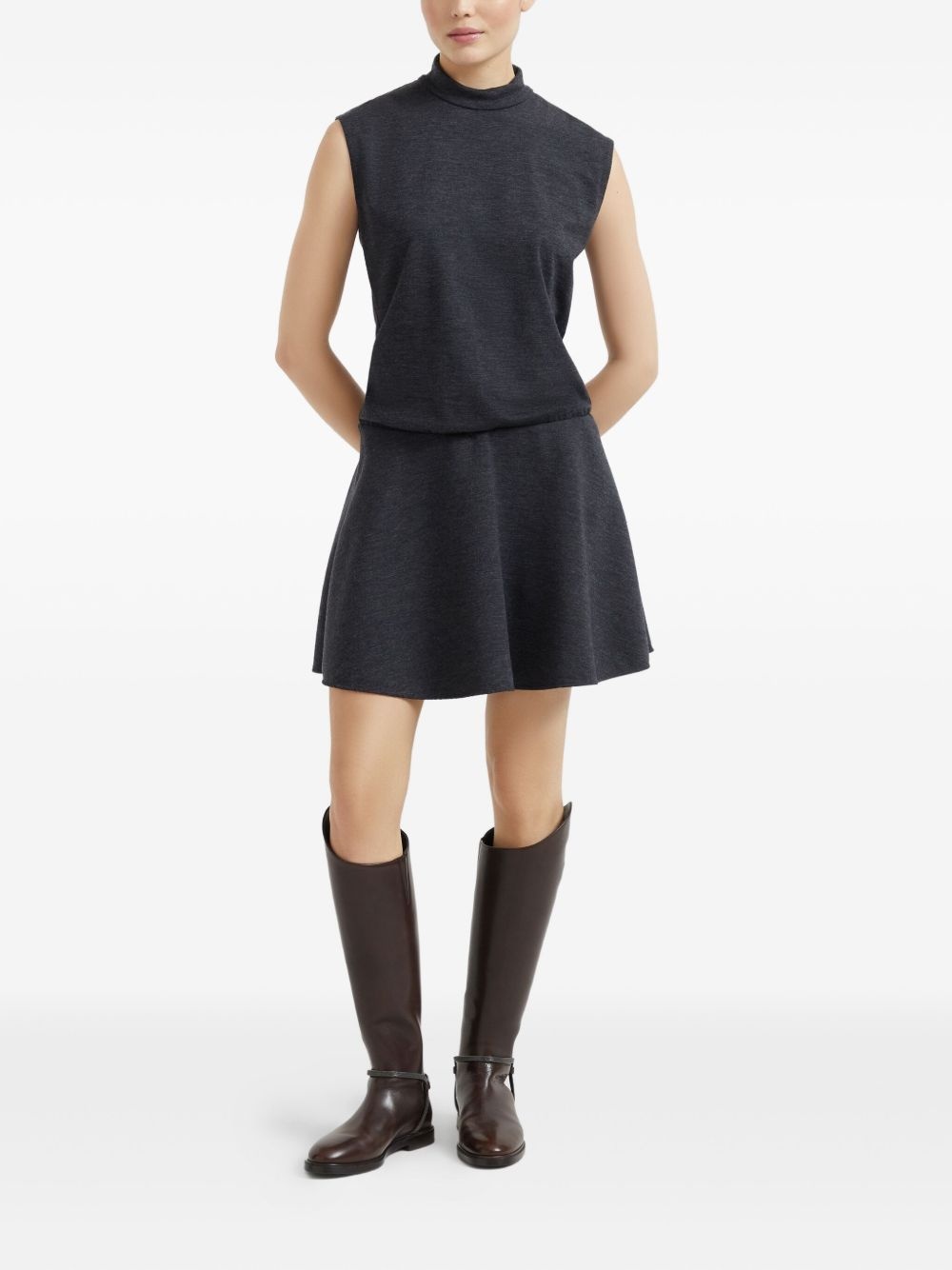Monili-chain detail mini dress - 3