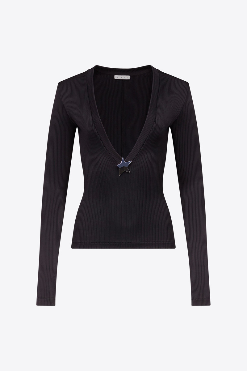 STAR STUD LONG SLEEVE TOP - 1