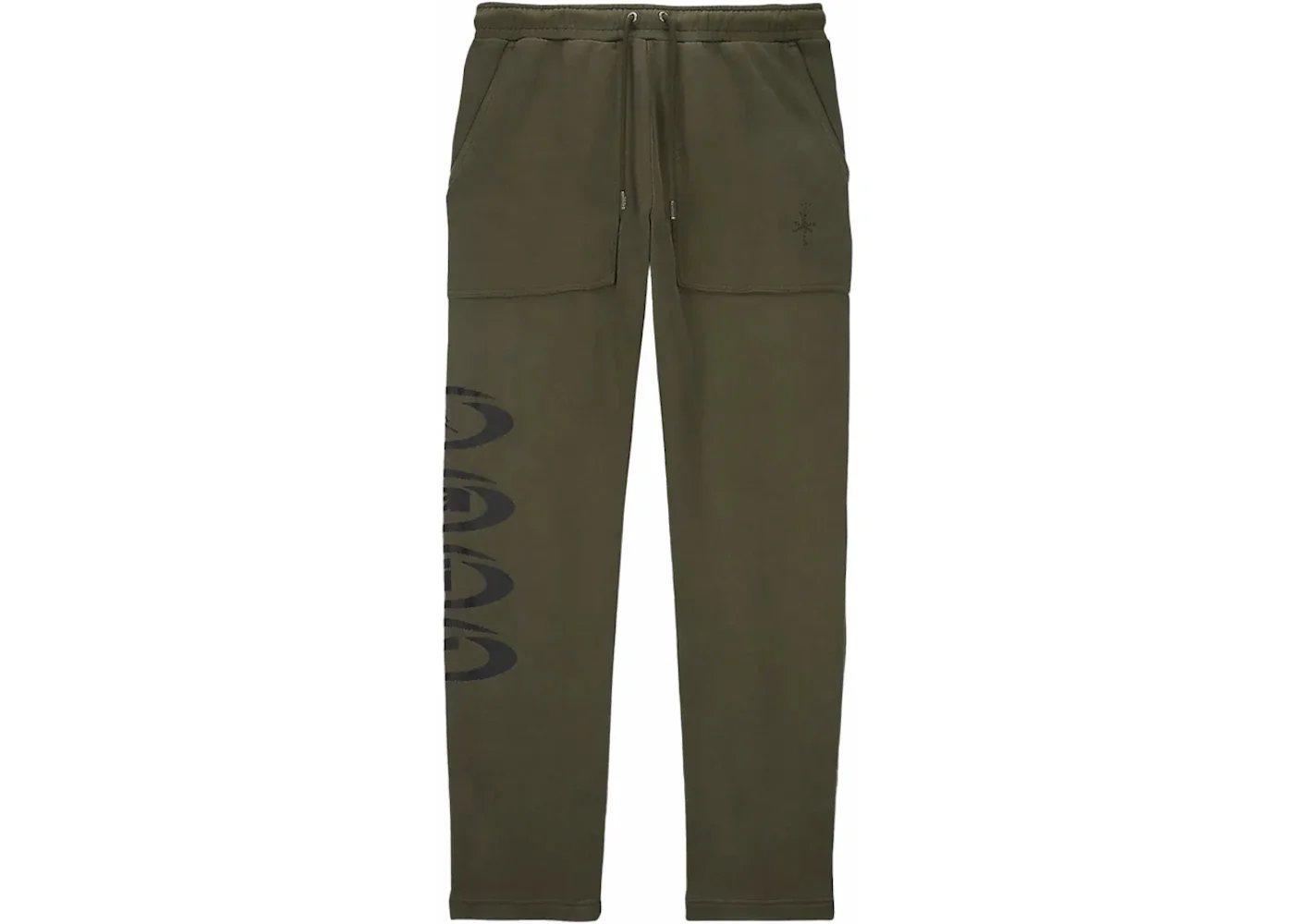 Jordan x Travis Scott Fleece Pants Army Green - 1