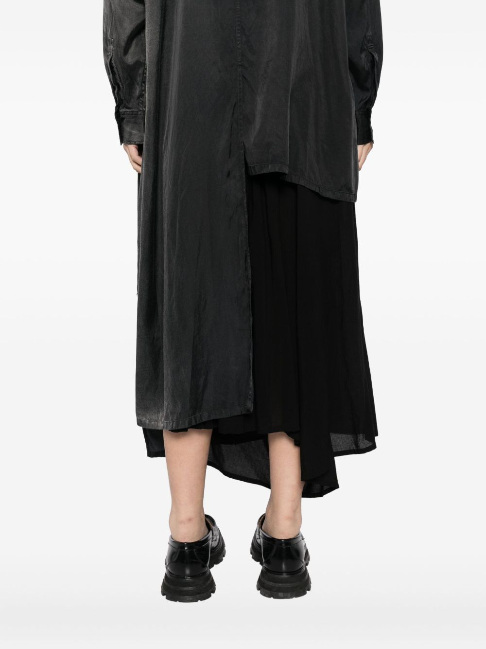 asymmetric-hem shirt - 5