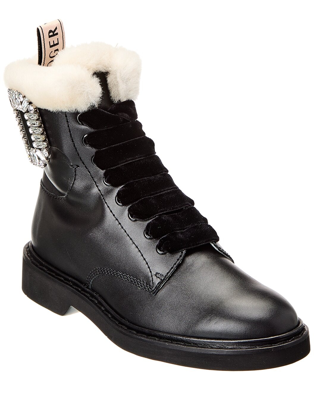 Roger Vivier Logo Plaque Leather Boot - 1