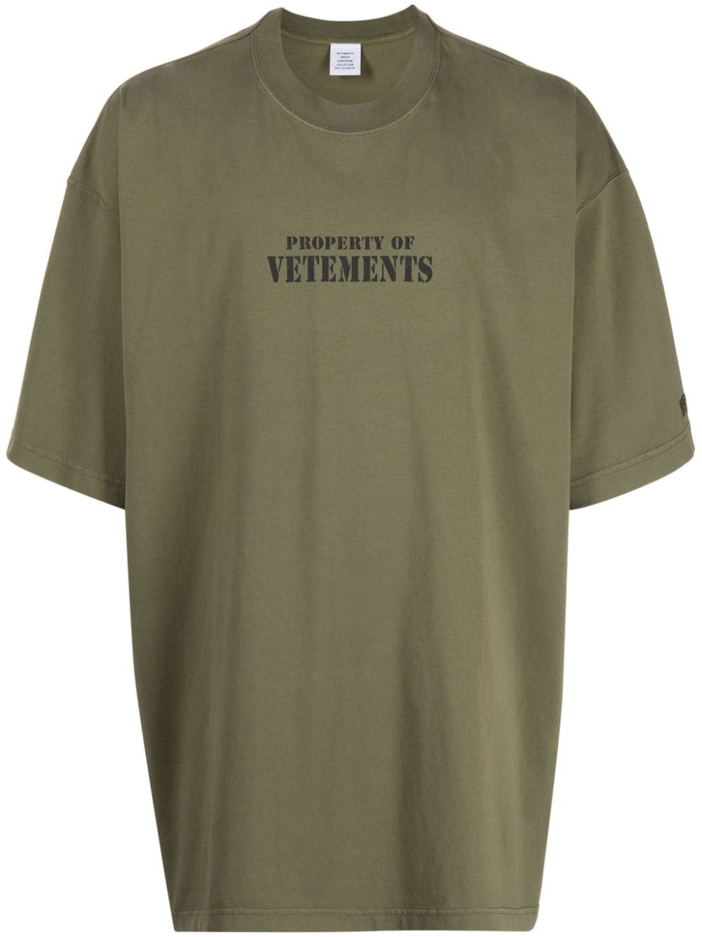 Property Of Vetements cotton T-shirt - 1