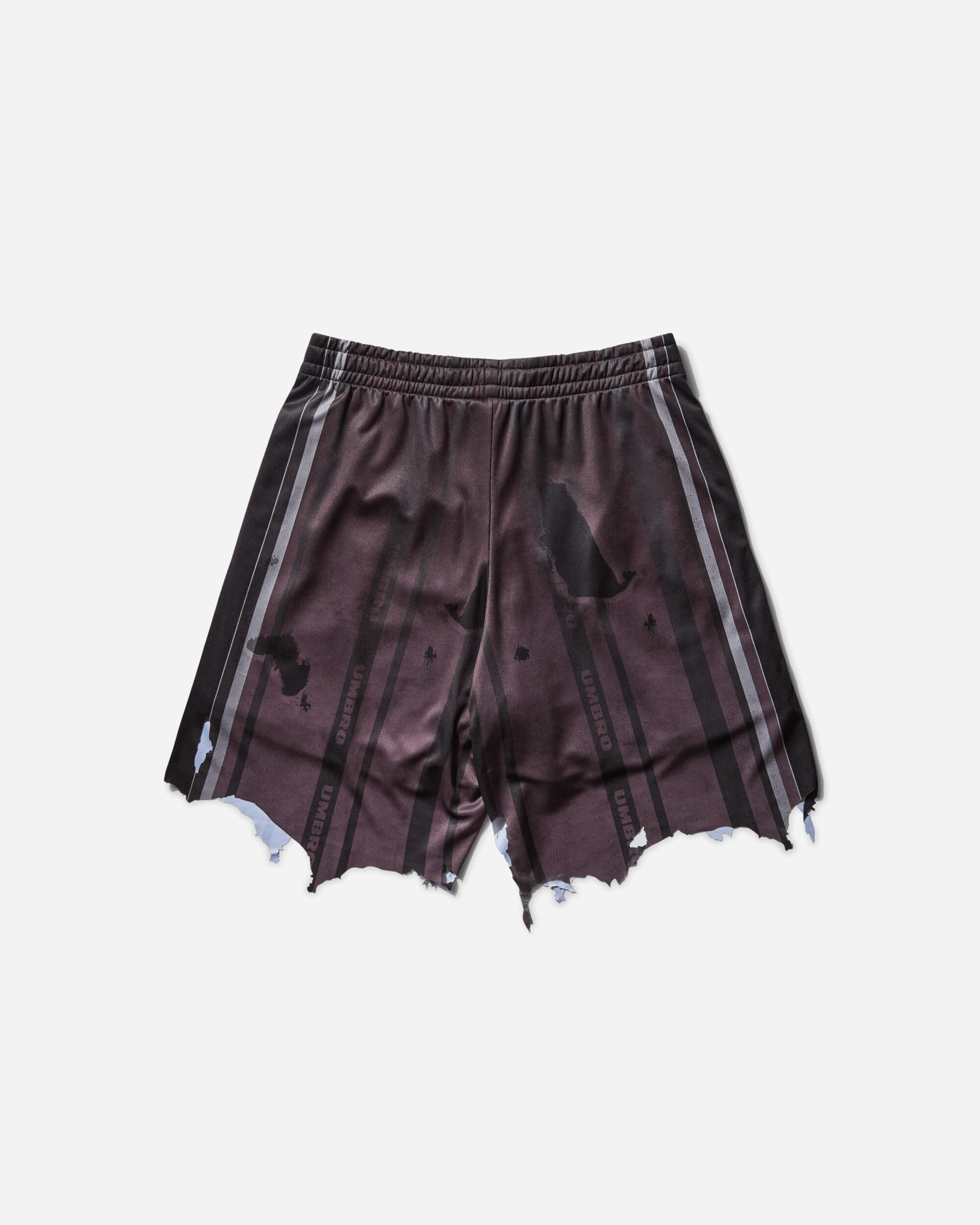 Men's Distressed Shorts Purple / Black - 2