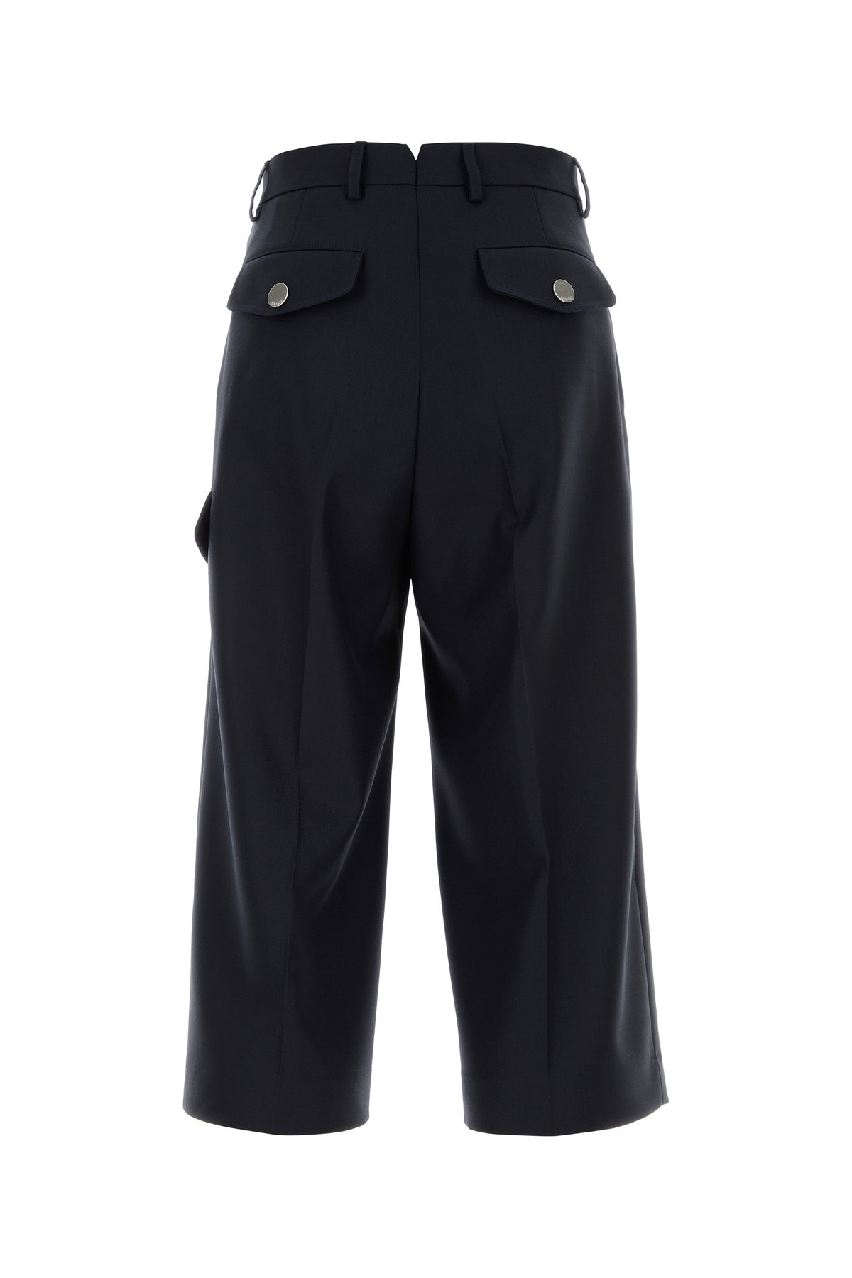 Midnight blue wool bermuda shorts - 2