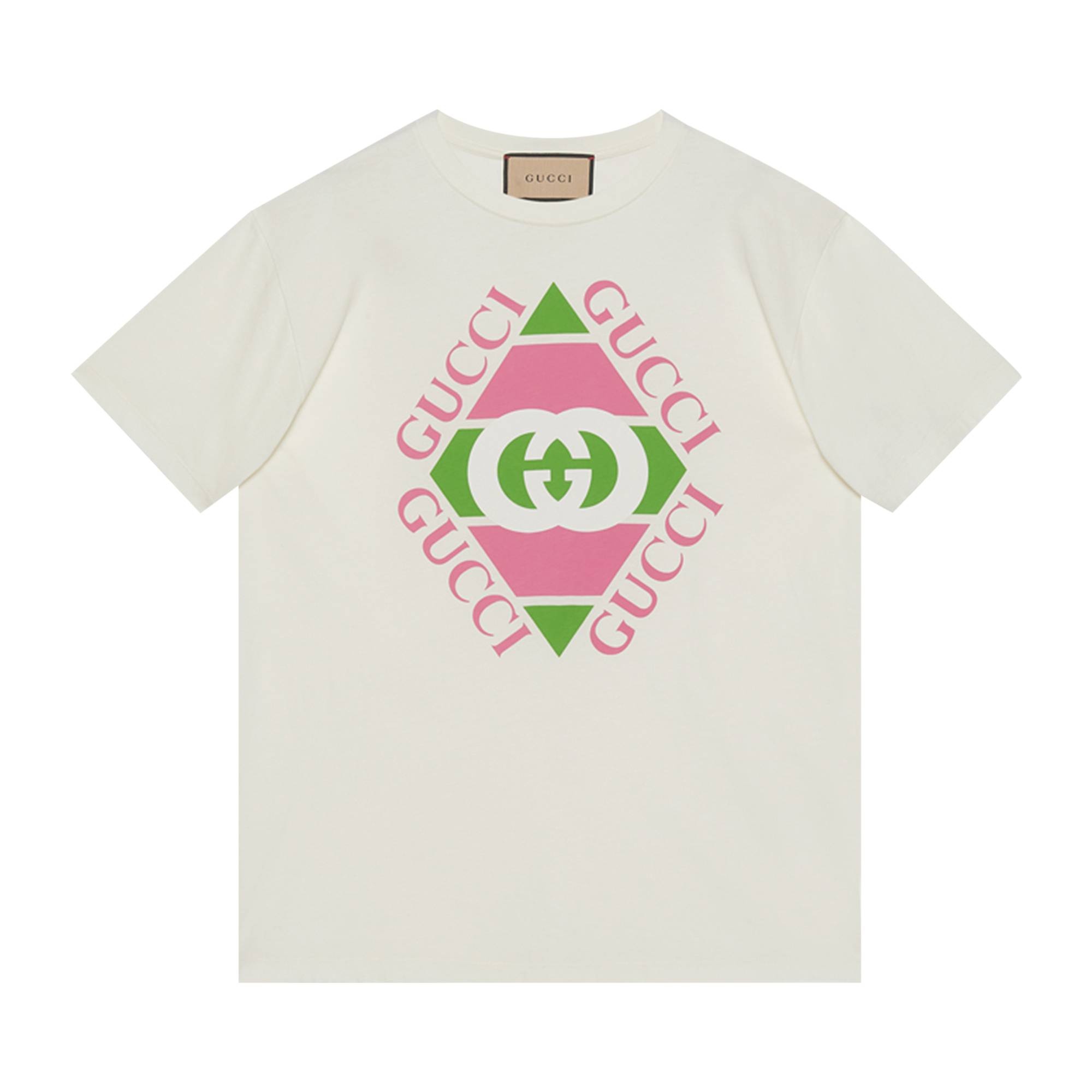 Gucci Vintage Logo Print T-Shirt 'Off White' - 1