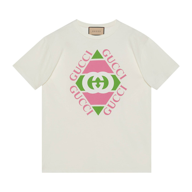 GUCCI Gucci Vintage Logo Print T-Shirt 'Off White' | REVERSIBLE