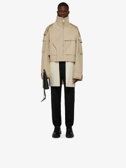 OVERSIZED SHORT PARKA WITH DETACHABLE WAISTCOAT - 1