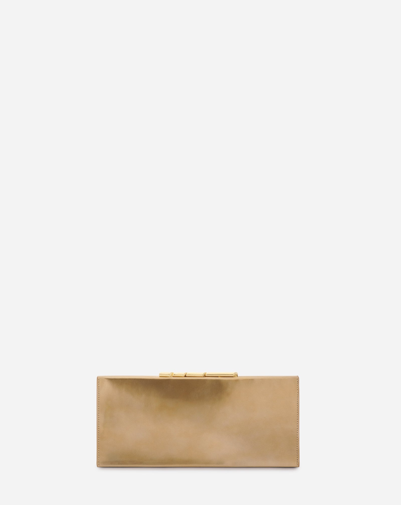 SEQUENCE BY LANVIN METALLIC LEATHER CLUTCH BAG - 1