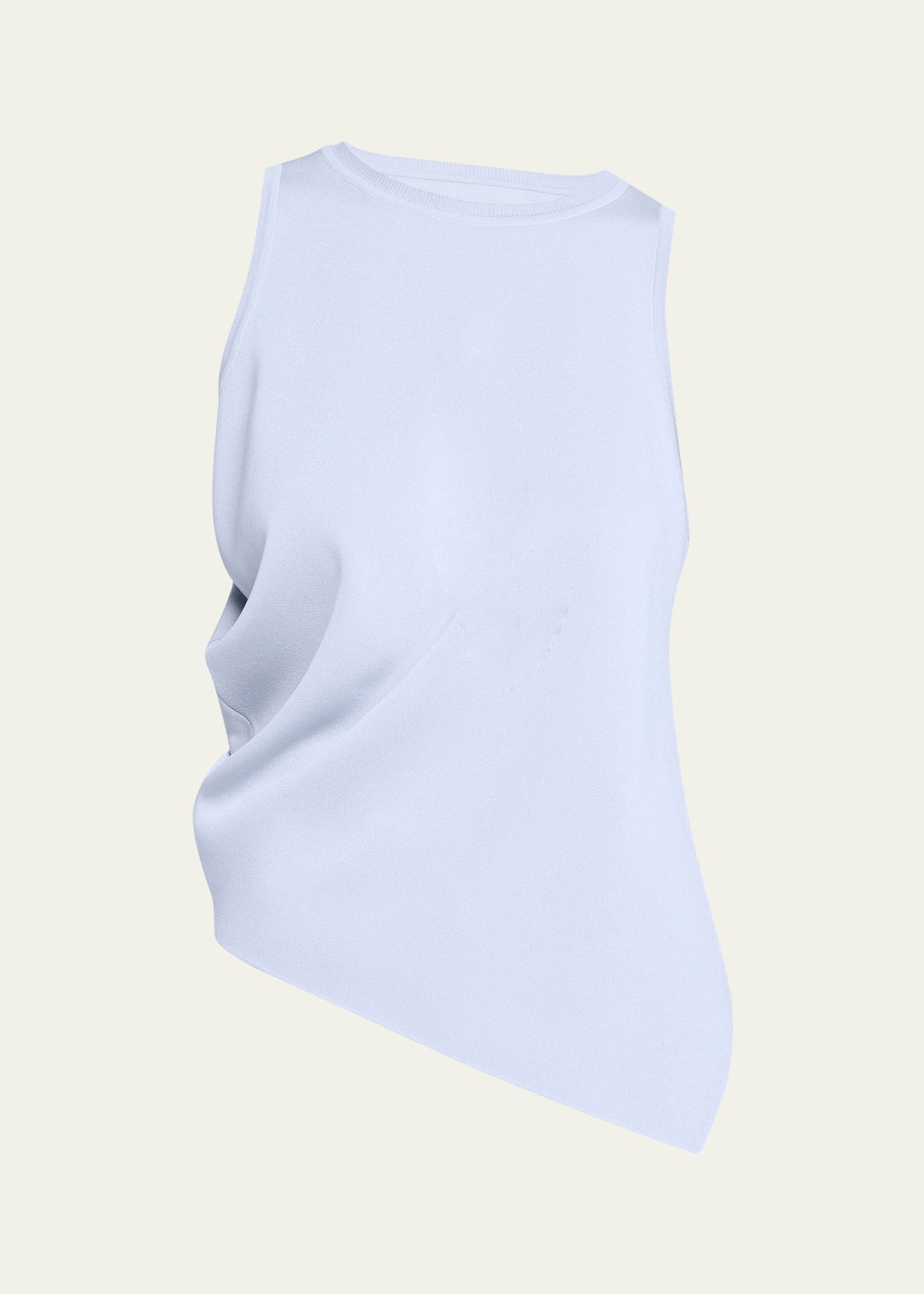 Luster Draped Knit Tank Top - 1